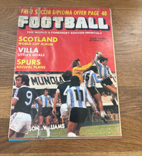 Vintage Football Magazine - 1977 | Classic Soccer Monthly | Retro Collectible.
