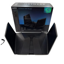 NETGEAR NIGHTHAWK AX12 AX6000 12 STREAM Wi-Fi 6 PORT ROUTER RAX120