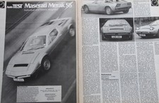 Original Autocar 1981 mag extracted folded road test: MASERATI MERAK SS