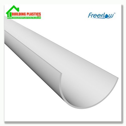 Half round guttering - half,