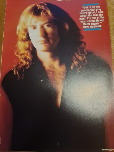 Vintage dave mustaine megadeth - vintage,