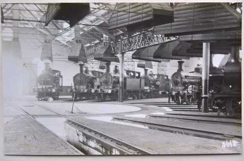 Railway postcard locomotive - railway, postcard.