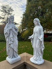 Standing Jesus Christ Or Virgin Mary Detailed Garden Statue Religious Ornament