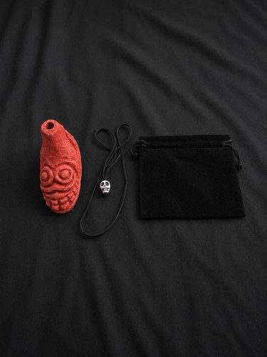 Aztec death whistle skull - aztec,