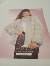 Hayfield Mohair Ladies Jacket Knitting Pattern Size 28 " 42 "