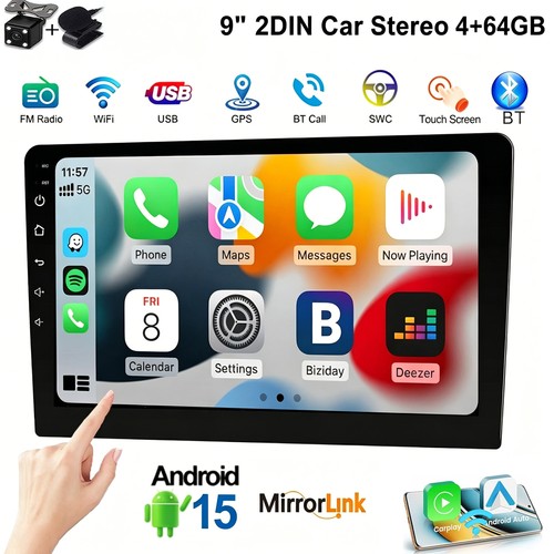 2din android car stereo - 2din, 9"