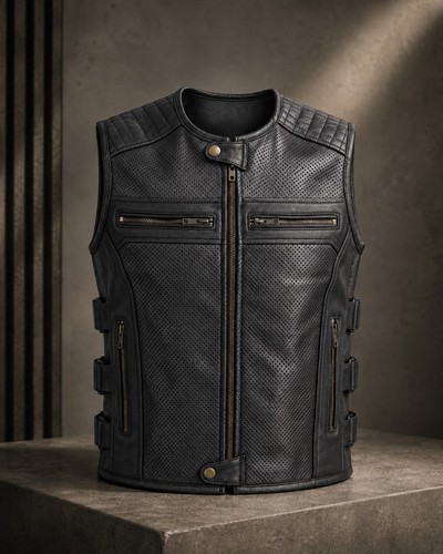 Men motorcycle leather - men’s,