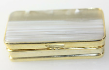 Art Deco Agate Grey Snuff Box