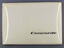 CONCORDE VINTAGE MANUFACTURERS SALES BROCHURE SST AIRLINE SEAT MAP SUPERSONIC