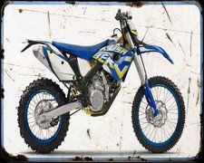 Husaberg Fe 570 12 A4 Photo Print Motorbike Vintage Aged