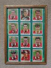 1996 MIDDLESBROUGH FOOTBALL CLUB FRAMED MERLIN STICKER SET X 12 NEAR MINT COND