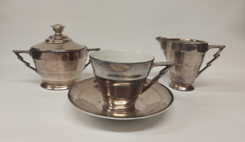 Art deco porcelain tea - art, set