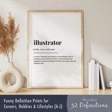 Funny Definition Poster Print (A-J) - Careers, Hobbies & Lifestyles - Wall Art