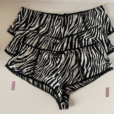 3 Karen Millen Real Silk French Knickers Size L (will fit UK 16)