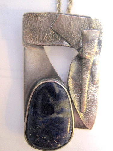 Brutalist sterling lapis