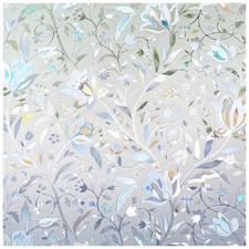 Stained Glass Privacy Window Film 3D Static Cling Film Vinyl Frosted Home Decor