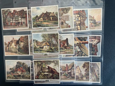 cigarette cards picturesque cottages full set 1929
