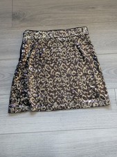 Zara Sequin Mini Skirt Animal