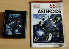 Asteroids Atari 2600 Video Game Cartridge with Instruction Manual