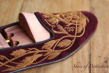 Edward Green Burgundy Velvet