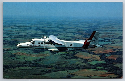 Vintage postcard plane exec - vintage,