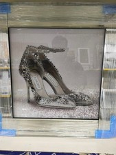 Designer Silver Glitter shoe