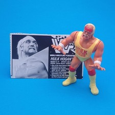 WWF HASBRO ☆ HULK HOGAN Vintage Wrestling Figure Original 90s Series 1 Bio Card
