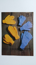 BELLMANS 1200 GLOVES AND MITTS 5 YRS TO ADULT KNITTING PATTERN ♡
