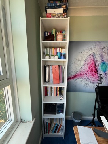 Ikea white bookcase - white, –