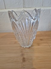 crystal cut vase 6 inches