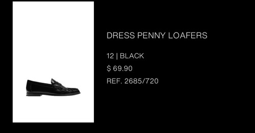 Zara dress penny loafer