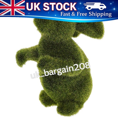 Moss flocked bunny easter - moss,