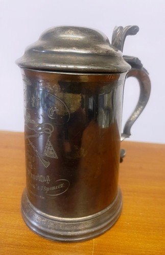 James dixon pewter tankard - james,