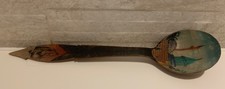 hand-painted wooden spoon