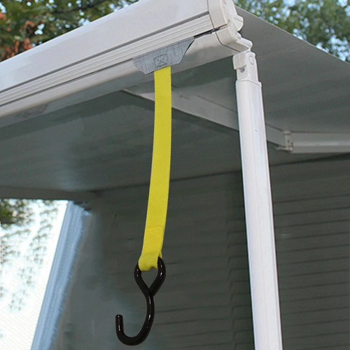 Heavy duty awning tie - duty, down
