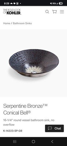 Kohler vessel basin bowl above - kohler, vessel/basin/bowl/above