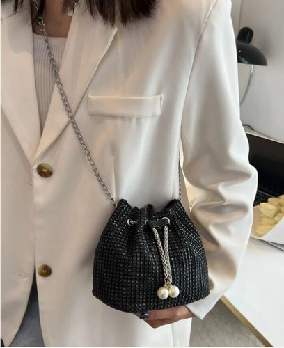 Small black sequin faux - sequin, pearl