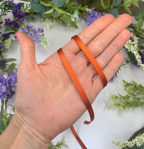 Terracotta double satin - , ribbon