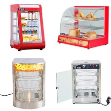 Hot Food Warmer Display Cabinet Catering Chicken Pizza Countertop Heated Storage