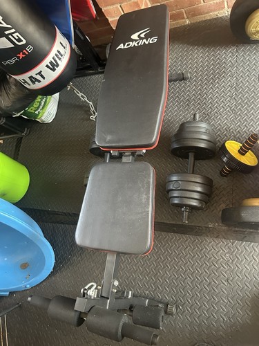 Adking bench and dumbbells - adking, 2x
