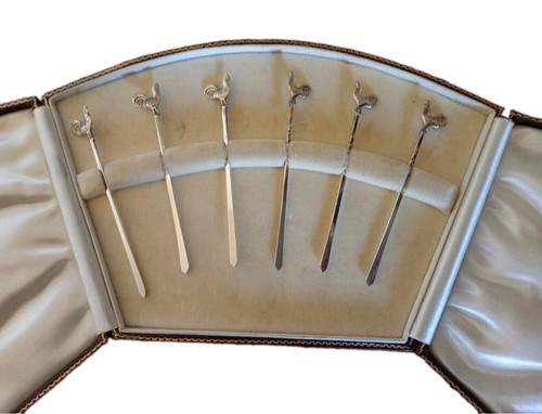 Art deco silver cockerel - silver,