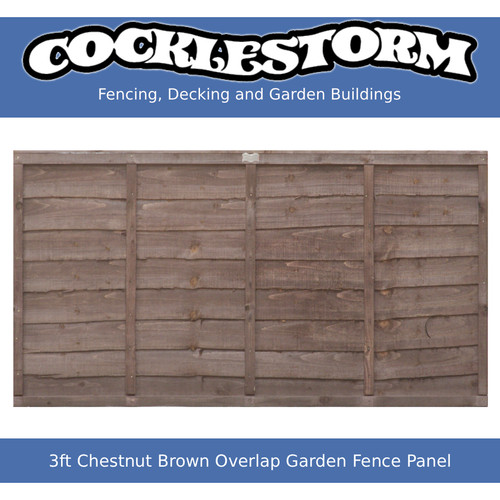 3ft high 6ft wide - x, chestnut