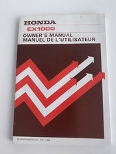 Honda EX1000 Generator Owner's