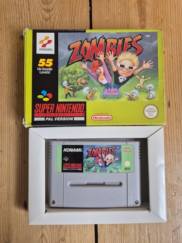 Zombies boxed game - boxed, snes