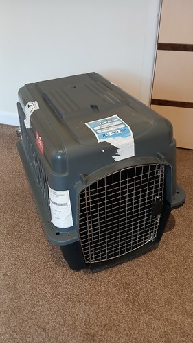 Large plastic dog crate - dog,