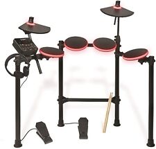 ION Audio Redline Drums, Seven Piece Electronic Drum Kit with LED Illuminated