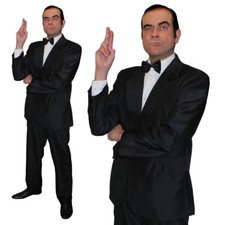 Mens black suit british - mens,
