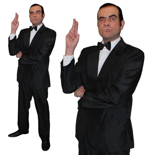 Mens black suit british - mens,