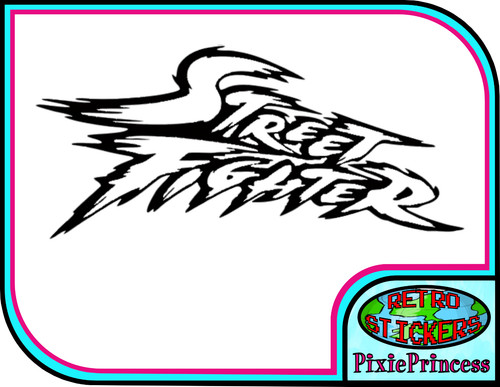 Street fighter logo vinyl - fighter, a