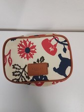 Radley London Floral Make-Up Bag with Leather Trim - #3402